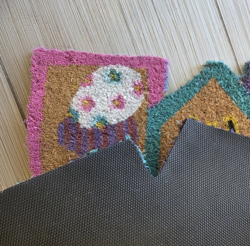 Easter Coir‎ Doormat Bunny Lane Egg Hunt Carrot Patch Directional Arrows